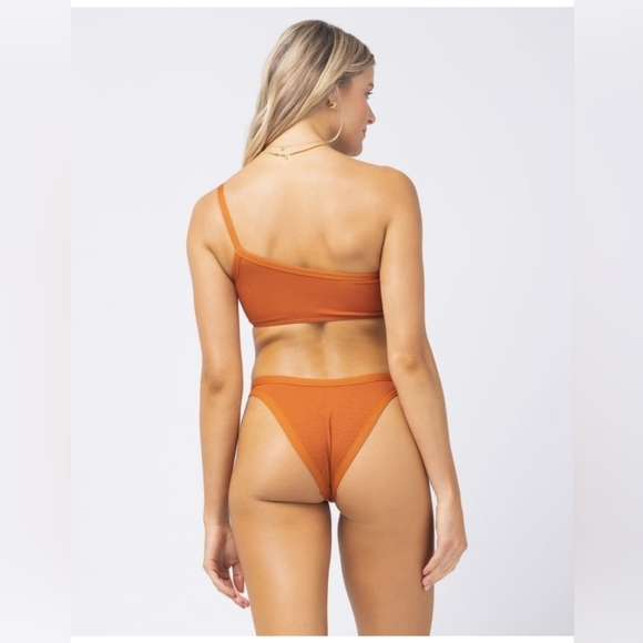 NWT L * SPACE set Axel top & Foley Bitsy Bottom Bundle Amber Orange SZ Small - Picture 3 of 10